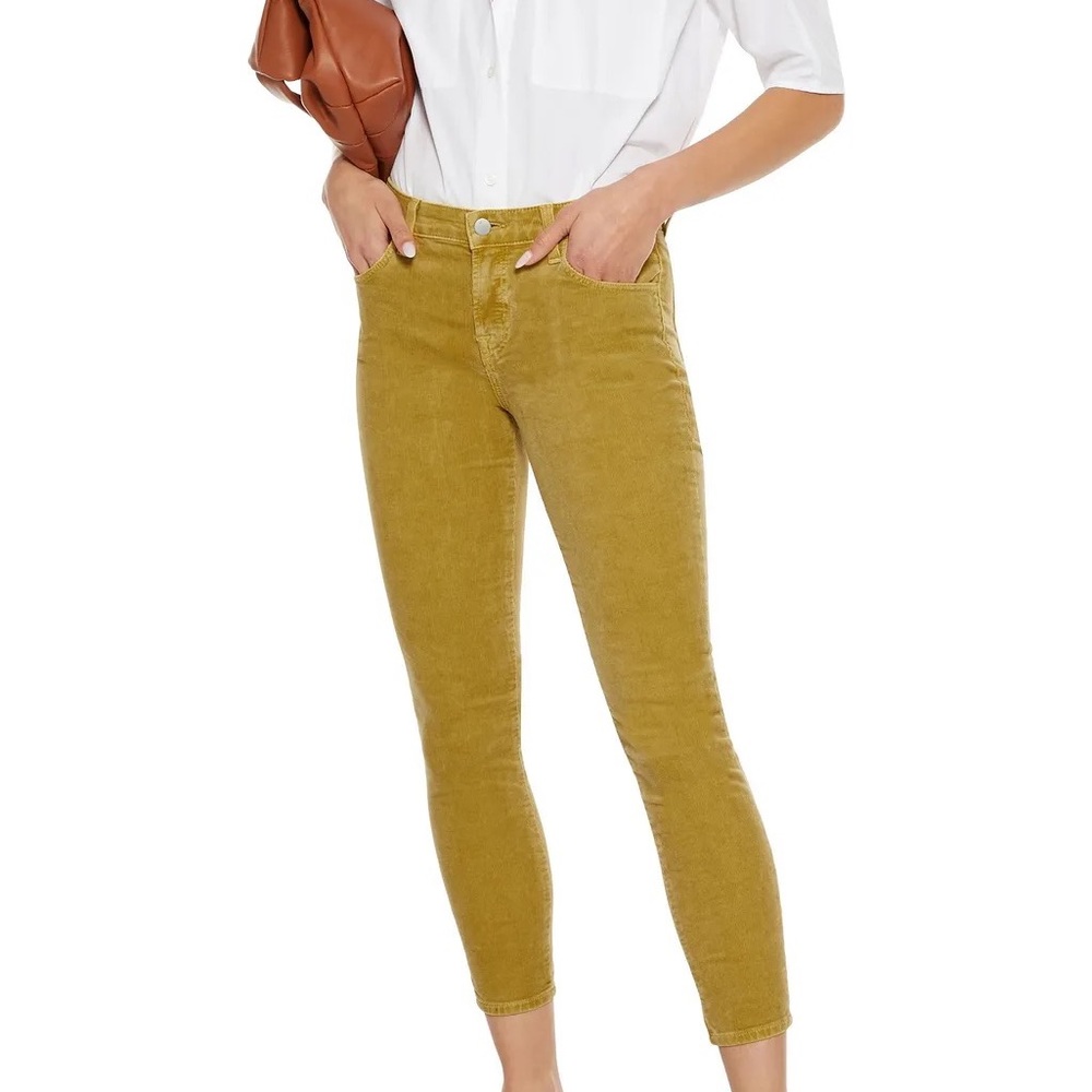 J brand corduroy cropped skinny pants